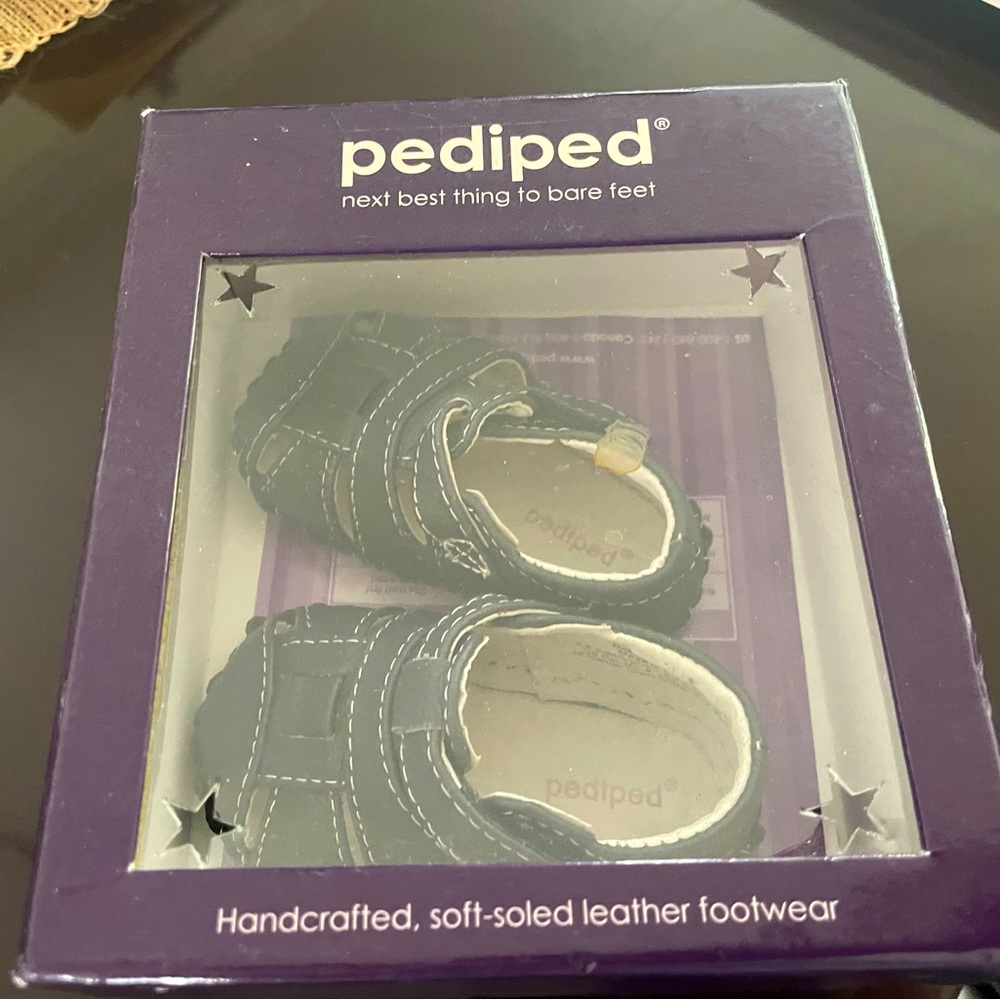 Brand new navy original peddled sandals